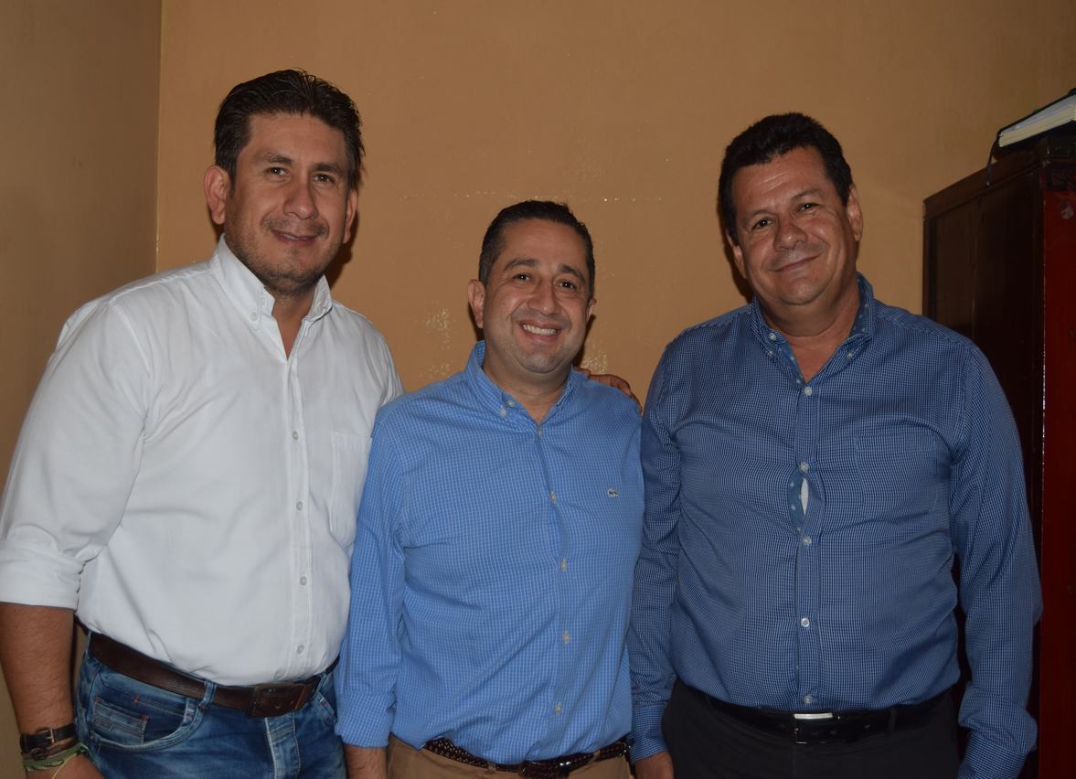 Olmer Gustavo Ramos, Julio Cesar Triana Quintero; Representante a la cámara y Efraín Vanegas Ruíz.